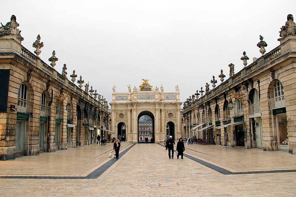 Place Stanislas, Place de la Carrière and Place d'Alliance in Nancy（France）